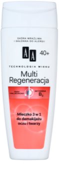 AA Cosmetics Age Technology Multi Regeneration odličovací mléko na tvář i oči 40+