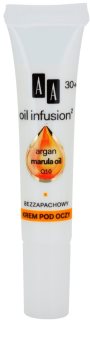AA Cosmetics Oil Infusion2 Argan Marula 30+ crème anti-rides yeux effet hydratant