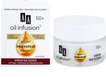 AA Cosmetics Oil Infusion2 Argan Inca Inchi 50+ Lifting Day Cream with Anti-Wrinkle Effect