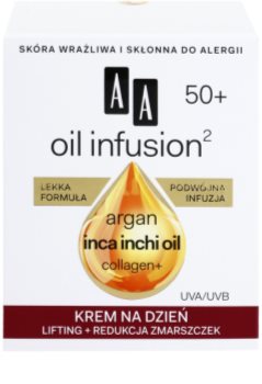 AA Cosmetics Oil Infusion2 Argan Inca Inchi 50+ Lifting Day Cream with Anti-Wrinkle Effect
