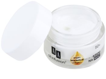 AA Cosmetics Oil Infusion2 Argan Inca Inchi 50+ нощен регенериращ крем с моделиращ ефект