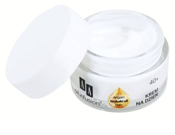 AA Cosmetics Oil Infusion2 Argan Tsubaki 40+ crema giorno rassodante effetto antirughe