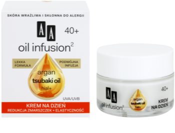 AA Cosmetics Oil Infusion2 Argan Tsubaki 40+ crema giorno rassodante effetto antirughe