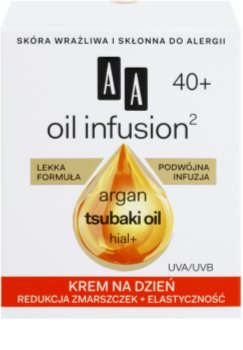 AA Cosmetics Oil Infusion2 Argan Tsubaki 40+ crema giorno rassodante effetto antirughe