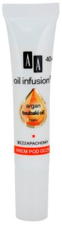 AA Cosmetics Oil Infusion2 Argan Tsubaki 40+ подхранващ крем за околоочната зона за редуциране на бръчки