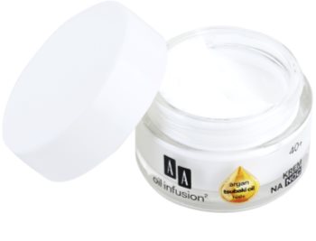 AA Cosmetics Oil Infusion2 Argan Tsubaki 40+ crema notte rigenerante effetto antirughe