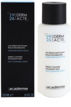 Academie Derm Acte Intolerant Skin könnyű állagú tisztítótej az arcra és a szemekre