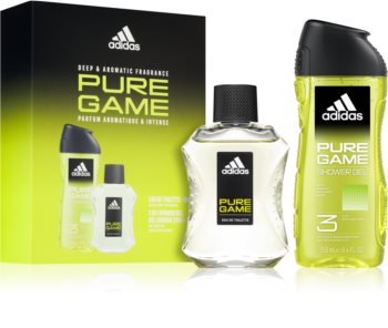 adidas pure game woda toaletowa dla mężczyzn 100 ml   zestaw