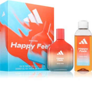 adidas happy feels woda perfumowana 100 ml   zestaw 