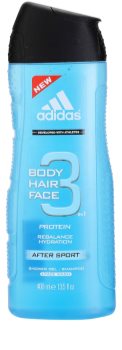 Adidas 3 After Sport gel za tuširanje za muškarce 400 ml