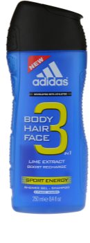 Adidas A3 Sport Energy sprchový gél pre mužov 250 ml