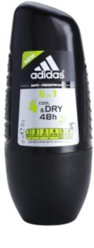 Adidas 6 in 1 Cool & Dry deodorant Roll-on para homens 50 ml
