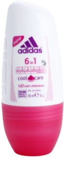 Adidas 6 in 1 Cool & Care deo-roll-on za ženske 50 ml