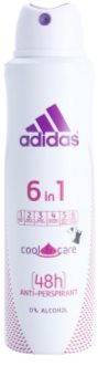 Adidas 6 in 1 Cool & Care dezodorant w sprayu dla kobiet 150 ml