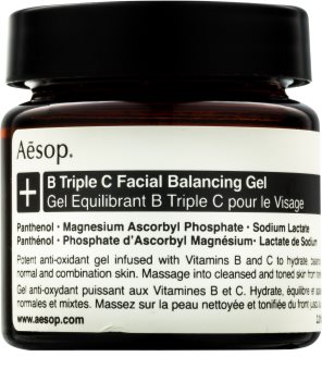 Aēsop B Triple C Facila Balancing Gel gel antioxydant visage aux vitamines