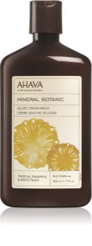 Ahava Mineral Botanic Tropical Pineapple & White Peach sametový sprchový krém
