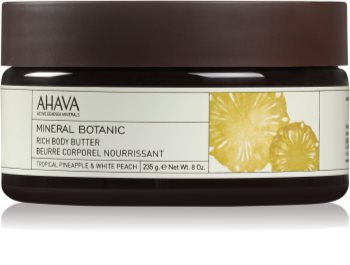 Ahava Mineral Botanic Tropical Pineapple & White Peach nährende Body-Butter