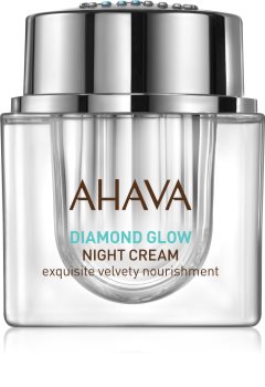 Ahava Diamond Glow luxuriöse Nachtcreme mit reinem Diamantstaub gegen Hautalterung