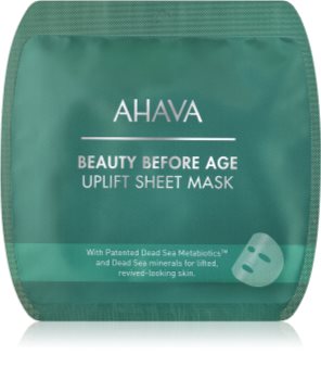 Ahava Beauty Before Age glättende Stoffmaske mit Lifting-Effekt
