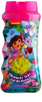 Air Val Dora The Explorer gel de duche para crianças 450 ml + esponja