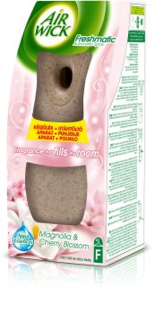 Air Wick Essential Oils Magnolia & Cherry Blossom automatischer Duftspender 250 ml mit Nachfüllung