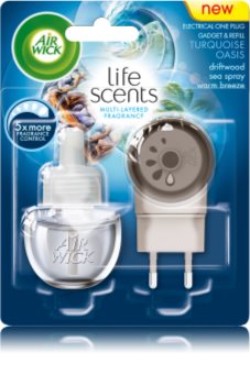 Air Wick Life Scents Turquoise Oasis електричний освіжувач повітря 19 мл з наповненням