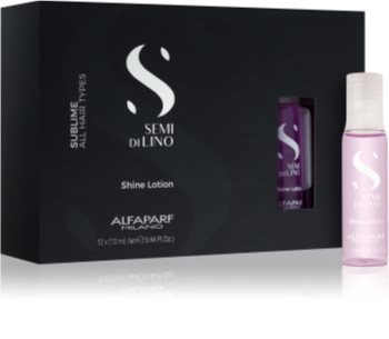 Alfaparf Milano Semi di Lino Sublime Rescructuring Multiplier Reconstructing Treatment For Damaged Hair In Ampoules