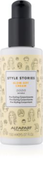 Alfaparf Milano Style Stories The Range Pre-Styling ochranný krém urychlující foukání pro zvětšení objemu