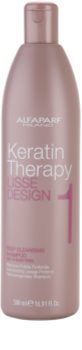 Alfaparf Milano Lisse Design Keratin Therapy hloubkově čisticí šampon pro všechny typy vlasů