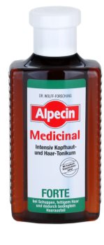Alpecin Medicinal Forte tónico intensivo anticaspa e antiqueda de cabelo