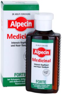Alpecin Medicinal Forte tónico intensivo anticaspa e antiqueda de cabelo