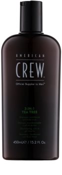 American Crew Tea Tree шампоан, балсам и душ гел 3 в 1 за мъже