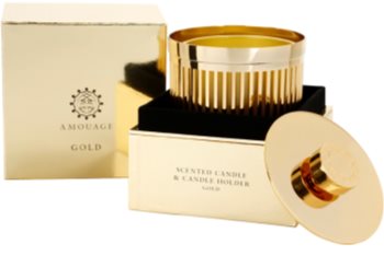 Amouage Gold vonná sviečka 195 g + stojan