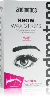 andmetics Wax Strips strisce depilatorie con cera per sopracciglia