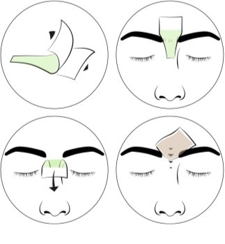 andmetics Wax Strips Enthaarungswachsstreifen für die Augenbrauen