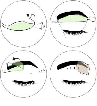 andmetics Wax Strips Enthaarungswachsstreifen für die Augenbrauen
