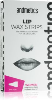 andmetics Wax Strips Wachs-Enthaarungsbänder für die Oberlippe