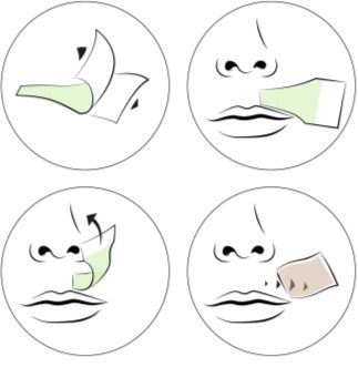 andmetics Wax Strips Wachs-Enthaarungsbänder für die Oberlippe