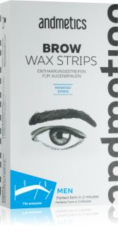 andmetics Wax Strips szemöldökgyanta férfiaknak
