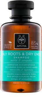 Apivita Holistic Hair Care Nettle & Propolis Sampon pentru scalp gras si fire de par cu terminatii uscate