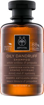 Apivita Holistic Hair Care White Willow & Propolis šampón proti lupinám pre mastné vlasy