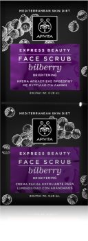 Apivita Express Beauty Bilberry gyengéd bőrradír az azonnali élénkítésért