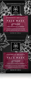 Apivita Express Beauty Grape obnovující a vyhlazující pleťová maska