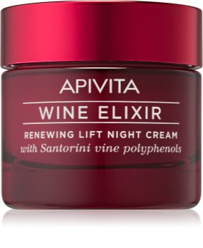 Apivita Wine Elixir Santorini Vine Anti - Aging Night Cream with Lifting Effect