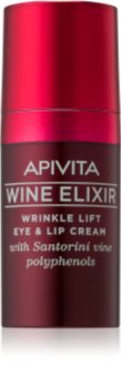 Apivita Wine Elixir Santorini Vine krema proti gubam za okoli oči in ustnic