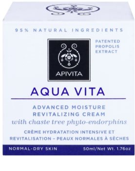 Apivita Aqua Vita intensive feuchtigkeitsspendende und revitalisierende Creme für normale und trockene Haut