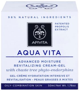 Apivita Aqua Vita intenzív hidratáló és revitalizáló krém kombinált és zsíros bőrre