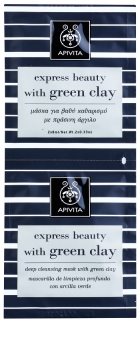 Apivita Express Beauty Green Clay hloubkově čisticí pleťová maska