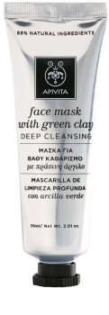 Apivita Express Beauty Green Clay Dieptereinigende Gezichtsmasker