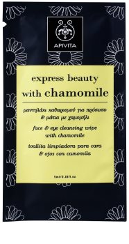 Apivita Express Beauty Chamomile salvietta struccante detergente per viso e occhi